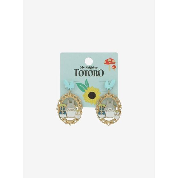 Studio Ghibli My Neighbor Totoro Trio Cameo Earrings - Picture 1 of 1